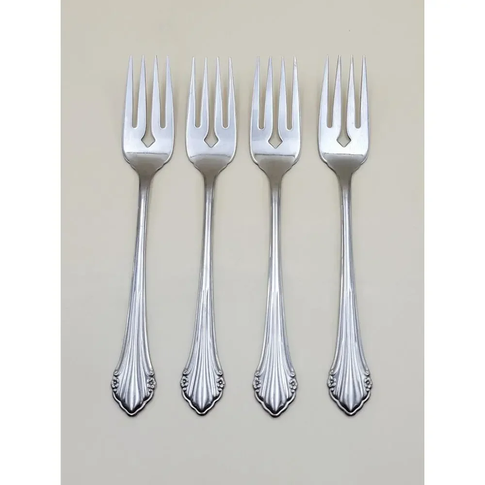 Oneida 1881 Rogers BITTERSWEET REPOSE 4pc Lot Salad Fork
